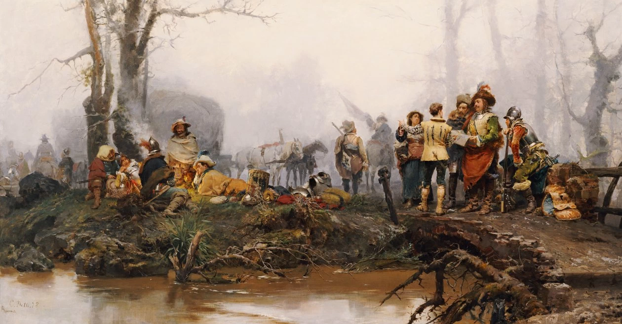 Cesare Detti - L'accampamento, 1878